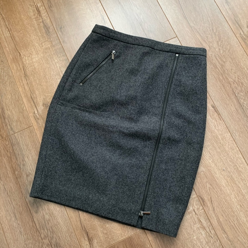 J crew high-waist wool skirt